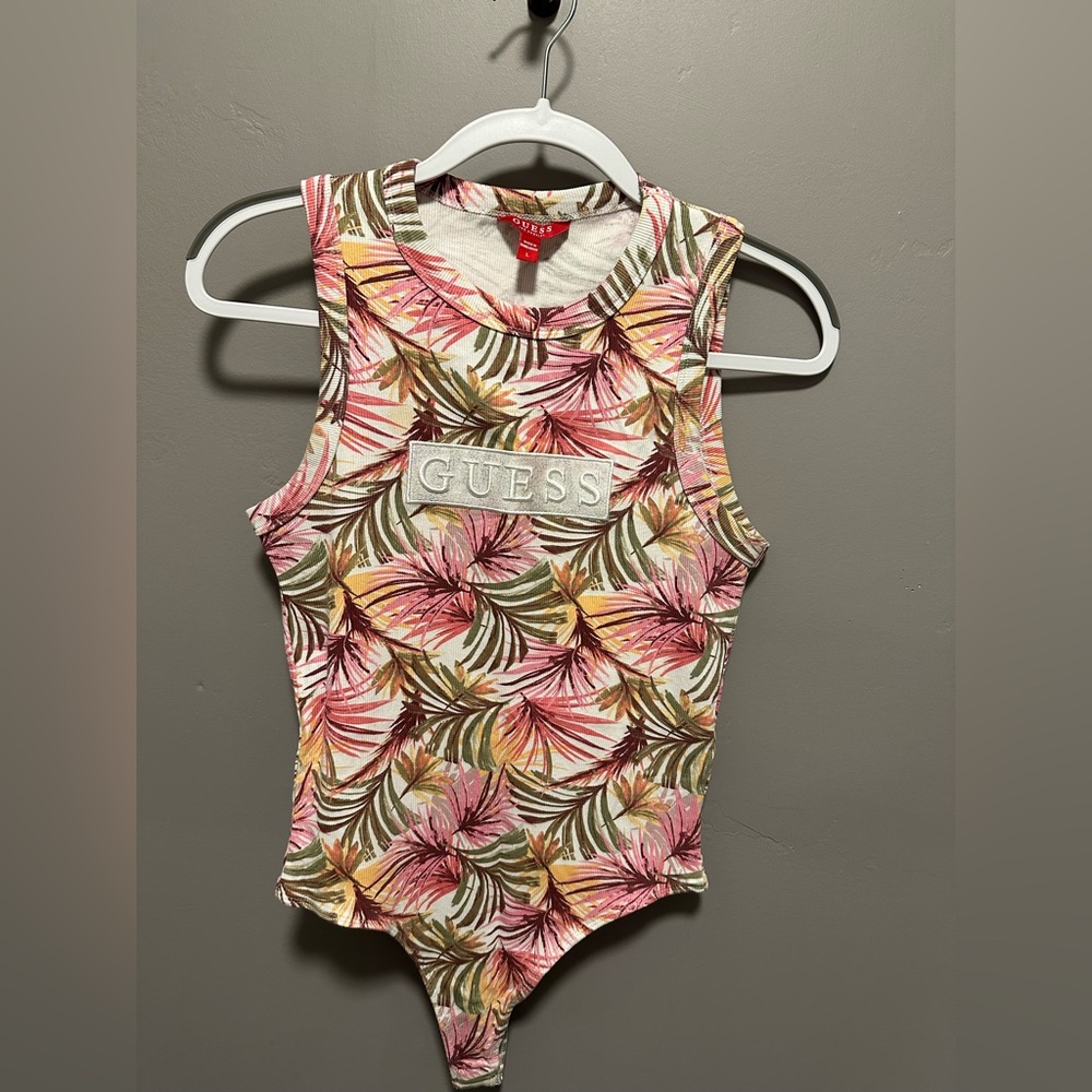 Guess Multicolor Palm Leaf Tank Top